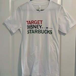 Target Disney Starbucks White Tee